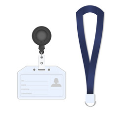 Employees identification card, Tag name, Vector, Illustration