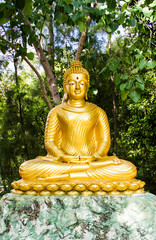 Golden buddha statue