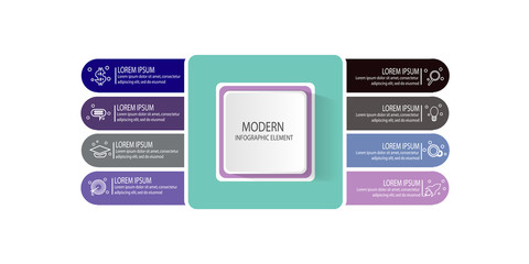 Obraz premium Modern infographic template