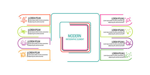 Modern infographic template