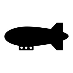 Airship icon on white.