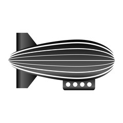 Airship icon on white.