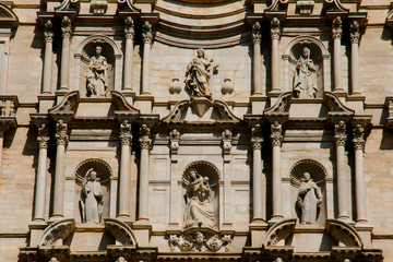 Basilica of Sant Feliu Statues - Girona - Spain
