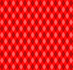 Christmas new year Argyle. Pattern Scottish cage