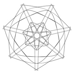 Fototapeta premium Geometry minimalistic artwork poster with simple shape and figure