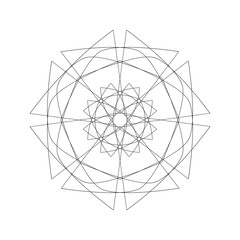 Fototapeta premium Geometry minimalistic artwork poster with simple shape and figure