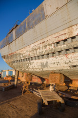 Morning in the old fishing port of Essaouira