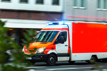  ambulance car speeding in the city © Tobias Arhelger