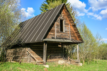 Obraz premium Hunting lodge in the wood