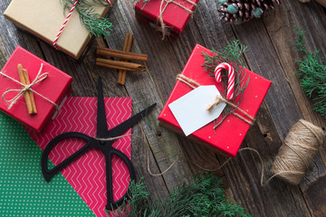 DIY Wrapping Christmas gifts