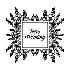 flower floral background for wedding vector illustration
