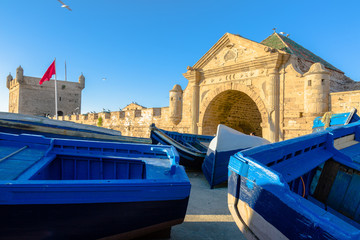 Morning in the old fishing port of Essaouira