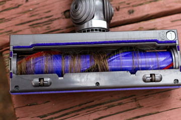 hair tangled in a vacuum