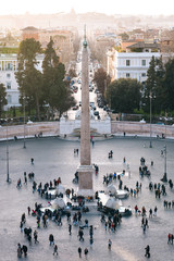 Fototapeta premium View of Piazza del Popolo, in Rome, Italy