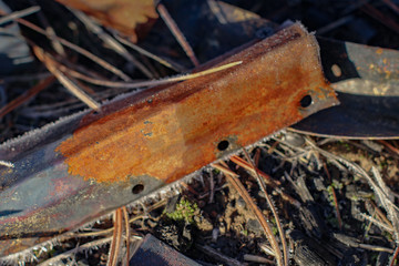 Fototapeta premium Burnt Metal