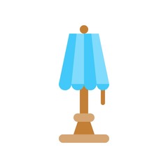 Lantern or lamp vector icon, flat style