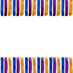 Abstract strip watercolor painted background. Seamless pattern.