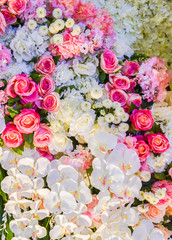 backdrop wedding romantic flower decoration wedding background