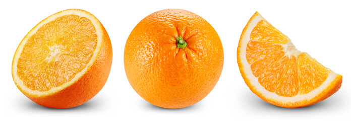 Orange fruits isolated