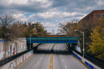 View of Eastern Avenue in Highlandtown, Baltimore, Maryland