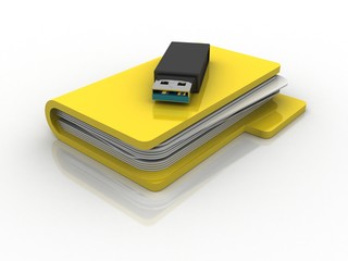 3d rendering folders in Pen drive