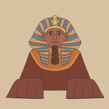 Great Sphinx Cartoon Front View