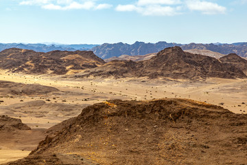 Moon Landscape, an area of the Namib Desert on the Namibian Skeleton coast that looks like the moon.