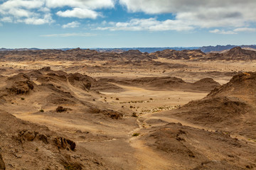 Moon Landscape, an area of the Namib Desert on the Namibian Skeleton coast that looks like the moon.