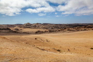 Moon Landscape, an area of the Namib Desert on the Namibian Skeleton coast that looks like the moon.