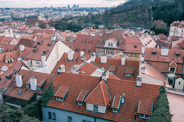 Fototapeta na wymiar December advent Prague cityscape photo