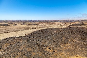 Moon Landscape, an area of the Namib Desert on the Namibian Skeleton coast that looks like the moon.