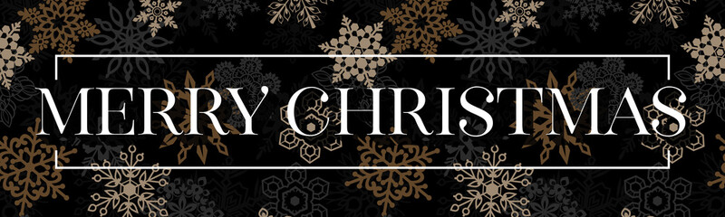 Christmas banner design decorated snowflakes. Vector illuatration eps 10 format