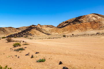 Moon Landscape, an area of the Namib Desert on the Namibian Skeleton coast that looks like the moon.