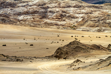 Moon Landscape, an area of the Namib Desert on the Namibian Skeleton coast that looks like the moon.
