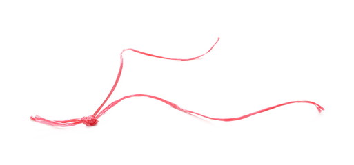 String, rope isolated on white background texture