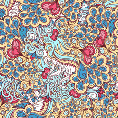 pink and blue pattern