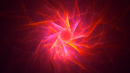 3D rendering abstract round fractal background