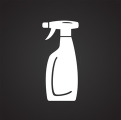 Cleaning detergent bottle icon on white background for graphic and web design, Modern simple vector sign. Internet concept. Trendy symbol for website design web button or mobile app