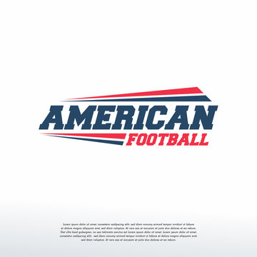 American Football Logo Logotype template, Fast American Football logo symbol