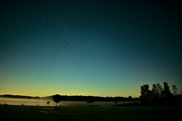 Beautiful Stars Over Lake Hudson
