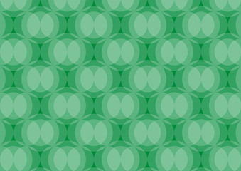 Abstract circles pattern green background