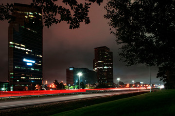 Gloomy Southfield City Scene at NIght 