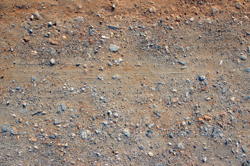 Dirt road gravel tracks