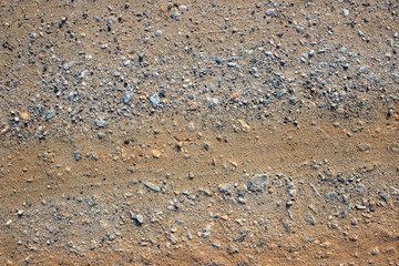 Dirt road gravel tracks