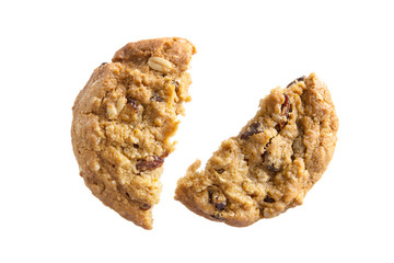 Oatmeal raisin cookies broken