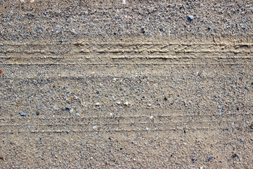 Dirt road gravel tracks