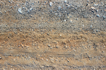 Dirt road gravel tracks