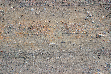 Dirt road gravel tracks