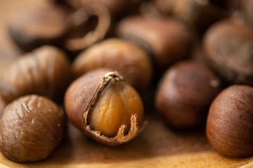 chestnuts close up