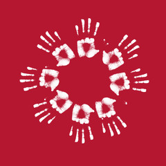 human hand card illustration